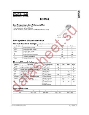 KSC900CGTA datasheet  
